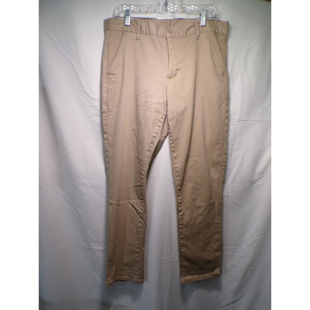 BlueIce Men's Khaki Chino Pants Size 36 Regular Straight Leg Tan